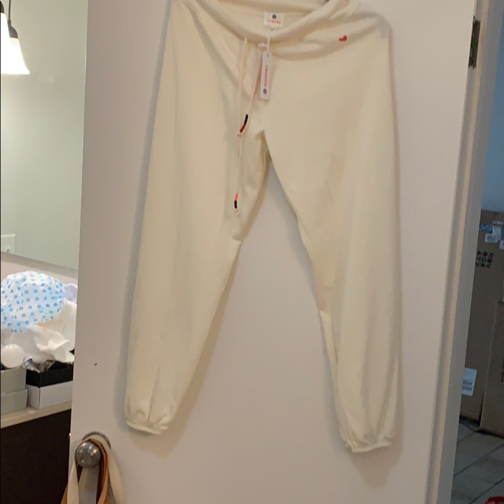 NWT Sundry white sweatpants